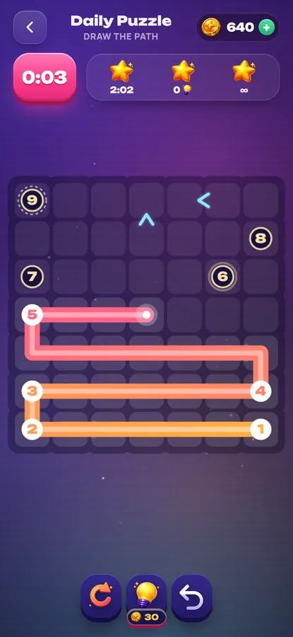 Zip Path: the daily puzzle board